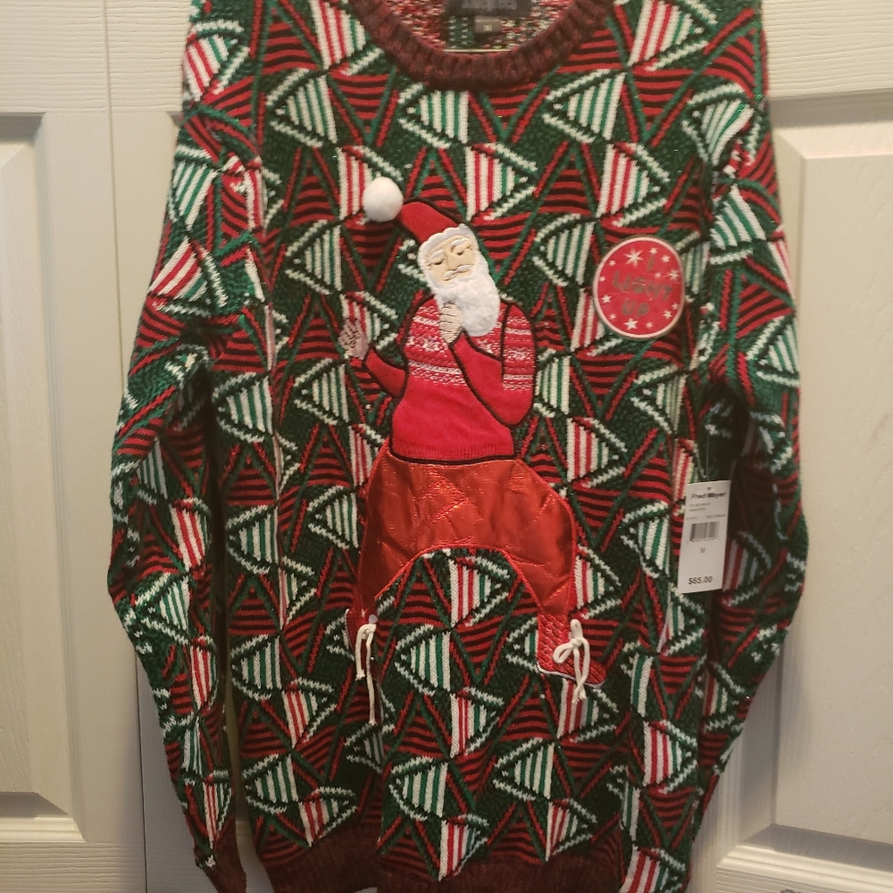 Lights‎ Up Santa Sweater Size M